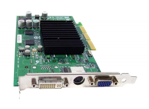 AA653A HP Nvidia Quadro4 380XGL AGP 8x 64MB VGA/DVI/TV-Out Video Graphics Card for Workstations