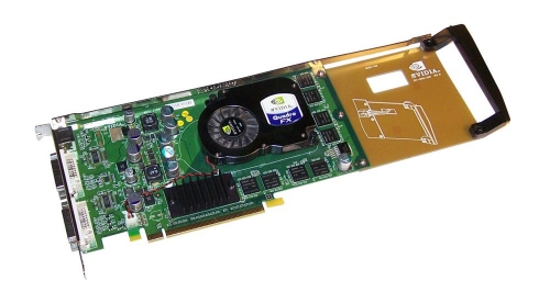 366495-001 HP Nvidia Quadro FX1300 PCI-Express x16 128MB DDR Memory 256-Bit Dual DVI-I 1xMini-D Connectors 3D Video Graphics Card