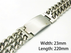 HY Wholesale Steel Color Bracelets of Stainless Steel 316L-HY08B0149