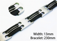 Black Bracelets of Stainless Steel 316L-HY10B0516