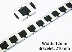 Black Bracelets of Stainless Steel 316L-HY10B0522