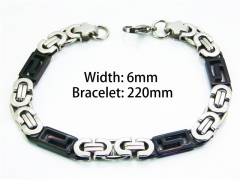 HY Wholesale Black Bracelets of Stainless Steel 316L-HY08B0352