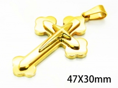 HY Wholesale Cross Pendants of Stainless Steel 316L-HY08P0212MY