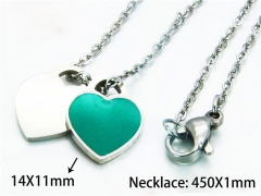 HY Stainless Steel 316L Necklaces (Love Style)-HY54N0318MG