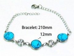 HY Wholesale Steel Color Bracelets of Stainless Steel 316L-HY25B0500