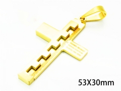 HY Wholesale Cross Pendants of Stainless Steel 316L-HY08P0223NG