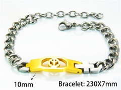 Gold Bracelets of Stainless Steel 316L-HY55B0525PY
