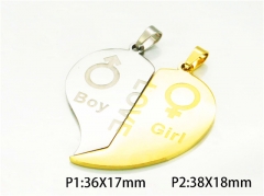 HY Wholesale Gold Color Pendants of Stainless Steel 316L-HY08P0233MA