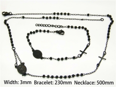 HY Wholesale Black Necklaces Bracelets Sets-HY40S0262HIL