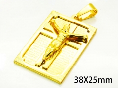 HY Wholesale Gold Color Pendants of Stainless Steel 316L-HY08P0296NF