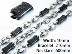 HY Wholesale Black Necklaces Bracelets Sets-HY55S0509IJQ
