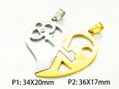 HY Wholesale Gold Color Pendants of Stainless Steel 316L-HY08P0236MF