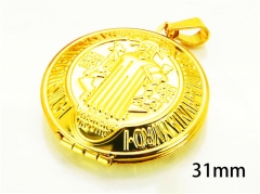 HY Wholesale Gold Color Pendants of Stainless Steel 316L-HY08P0309NR