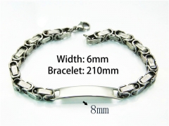 Steel Color Bracelets of Stainless Steel 316L-HY54B0114NLU