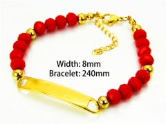 Gold Bracelets of Stainless Steel 316L-HY91B0164HIY