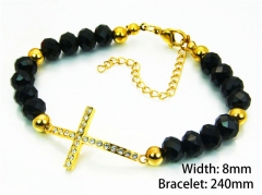 HY Wholesale Black Bracelets of Stainless Steel 316L-HY91B0189HKW