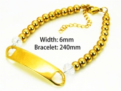 Gold Bracelets of Stainless Steel 316L-HY91B0154HIG