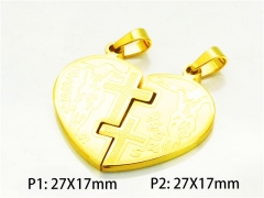 HY Wholesale Gold Color Pendants of Stainless Steel 316L-HY08P0245NE
