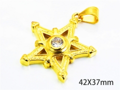 HY Wholesale Gold Color Pendants of Stainless Steel 316L-HY06P0105HIZ