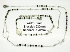 HY Wholesale Black Necklaces Bracelets Sets-HY40S0260HIQ