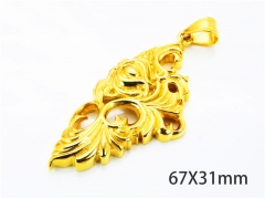 HY Wholesale Gold Color Pendants of Stainless Steel 316L-HY06P0064HIZ