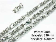 Necklaces  Bracelets Sets of Stainless Steel 316L-HY40S0232ILD