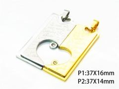 HY Wholesale Gold Color Pendants of Stainless Steel 316L-HY08P0226MQ