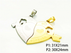 HY Wholesale Gold Color Pendants of Stainless Steel 316L-HY08P0239MV
