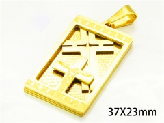 HY Wholesale Gold Color Pendants of Stainless Steel 316L-HY08P0290NS