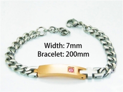 Gold Bracelets of Stainless Steel 316L-HY55B0556NU