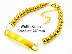 Gold Bracelets of Stainless Steel 316L-HY91B0160HIA