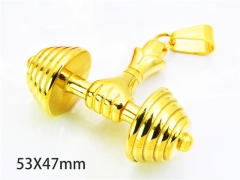 HY Wholesale Gold Color Pendants of Stainless Steel 316L-HY06P0109HNZ