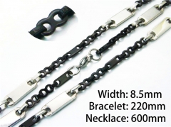 HY Wholesale Black Necklaces Bracelets Sets-HY55S0532IJE