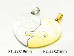 HY Wholesale Gold Color Pendants of Stainless Steel 316L-HY08P0241MZ