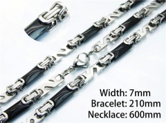 HY Wholesale Black Necklaces Bracelets Sets-HY55S0506IJE