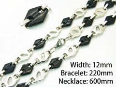HY Wholesale Black Necklaces Bracelets Sets-HY55S0531IJW
