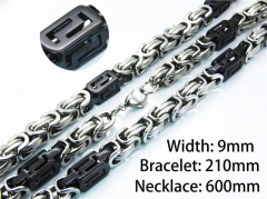 HY Wholesale Black Necklaces Bracelets Sets-HY55S0514IJR