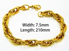 HY Wholesale Gold Bracelets of Stainless Steel 316L-HY40B0131LA