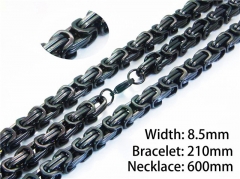 HY Wholesale Black Necklaces Bracelets Sets-HY40S0279JHX