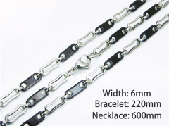 HY Wholesale Black Necklaces Bracelets Sets-HY55S0579IQQ