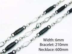 HY Wholesale Black Necklaces Bracelets Sets-HY55S0581IIX