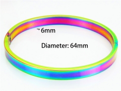 HY Jewelry Wholesale Stainless Steel 316L Bangle (Colorful)-HY42B0057HIC