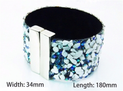 Wholesale Bracelets (Leather) (Natural Crystal)-HY81B0426HMC