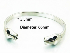 HY Jewelry Wholesale Stainless Steel 316L Bangle (Casting Style)-HY22B0069ILW