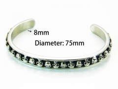 HY Jewelry Wholesale Stainless Steel 316L Bangle(Skull)-HY22B0060IOT