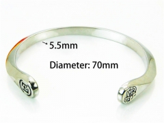 HY Jewelry Wholesale Stainless Steel 316L Bangle (Casting Style)-HY22B0057IOS