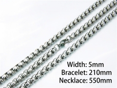 HY62S0283KFHY Wholesale Necklaces Bracelets (Steel Color)-
