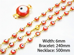 HY Wholesale Necklaces Bracelets Sets (Eyes Style)-HY61S0461HKX