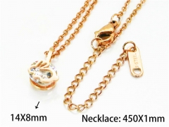 HY Stainless Steel 316L Necklaces (Crystal)-HY76N0392KY