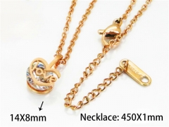 HY Stainless Steel 316L Necklaces (Love Style)-HY76N0390KT